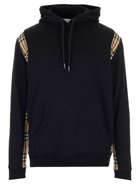 burberry hoodie black mens|Burberry hoodie vintage.